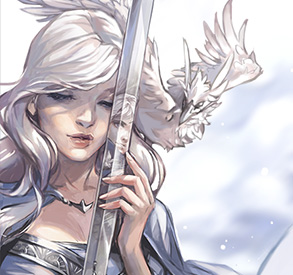 Lady of the Mist, Winter Knight & [Animal] Ivory Crow