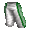 Green-White Warmup Pants - virtual item (Questing)