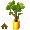 Golden Potted Island Palm - virtual item (Wanted)