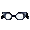 Black Horn-Rimmed Glasses - virtual item (Questing)
