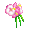 Orchid Pink Flower Bunch - virtual item (Questing)