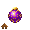 Purple Glitter Ornament - virtual item (Questing)