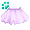 [Animal] Lavender Princess Skirt - virtual item (Wanted)