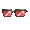 SuperStar Red Tint Shades - virtual item (bought)