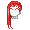 Girl's Sleek Dual Length Red (Dark) - virtual item (wanted)