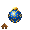 Blue Glitter Ornament - virtual item (wanted)