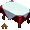 Gothic dining table with red cover - virtual item (Questing)