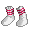 Ruby Red Striped Jock Socks - virtual item (Questing)