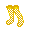 Yellow Fishnet Stockings - virtual item (Questing)
