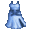 Elegant Blue Dress - virtual item (Questing)