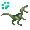 [Animal] Green Velociraptor Toy - virtual item