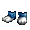 Blue Wulf Boots - virtual item (Donated)