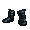 Dark Blue Overton Leather Boots - virtual item (Questing)