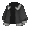 Porcelina Black Cashmere Coat - virtual item (Questing)