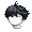Girl's Peppy Black (Dark) - virtual item (questing)