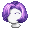 Girl's Wavy Bob Purple (Dark) - virtual item (Questing)