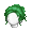 Girl's Ponytail Green (Dark) - virtual item (questing)