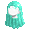 Girl's Ringlets Teal - virtual item (questing)