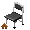 Charcoal Steel Chair - virtual item (Questing)