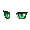 Tapered Eyes Green - virtual item (questing)