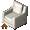 White Leather Chair - virtual item (Questing)