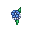 Blue Carnation Boutonniere - virtual item