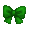 Green Serafuku Bow - virtual item (Questing)