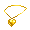 Gold BFF Heart Chain - virtual item (donated)
