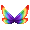 Rainbow Pixie Wings - virtual item (Bought)