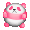 Pink Panda Ball Plush - virtual item (Wanted)