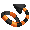 Orange and Black Striped Devil Tail - virtual item