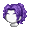 Girl's Wavy Curls Purple (Dark) - virtual item (questing)