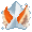 Astra: Perky Orange and White Wolf Ears - virtual item (Wanted)