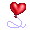 Red Heart Balloon - virtual item (Donated)