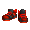 Blood Red Hipster High Tops - virtual item (Questing)