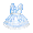 Powder Blue Sweet Lace Dress - virtual item (questing)