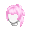 Girl's Layered Ponytail Pink (Lite) - virtual item (Questing)