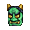 Green Setsubun Oni Mask - virtual item (donated)