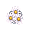 White Daisy - Black Bouquet - virtual item (donated)
