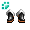 [Animal] Black Knight's Boots - virtual item (Wanted)