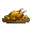 Maple Tavern Wench's Roasted Chicken Tray - virtual item (Questing)