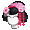 Pink Geisha Wig - virtual item (Donated)