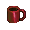 Red Ceramic Mug - virtual item