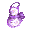 Lavender Floral Apron - virtual item (Questing)