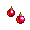 Red Ball Ornament Earrings - virtual item