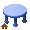 Blue Snuggle Table - virtual item (Wanted)