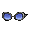 Blue Dazzle Sunglasses - virtual item (Questing)