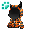 [Animal] Orange Demon Hoodie - virtual item (questing)