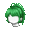 Girl's Loose-Tail Green (Dark) - virtual item (questing)
