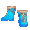 Blue Valenki Boots - virtual item (questing)